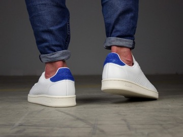 Adidas SKÓRA męskie buty sneakersy białe tenisówki tramki skórzane