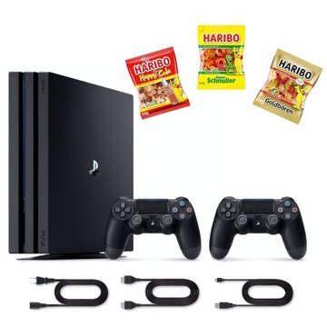 Sony Playstation 4 PS4 PRO 1TB + 2 PADY + OKABLOWANIE - KOMPLET