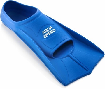 Ласты для тренировочного бассейна, размер 43/44, короткие, синие.