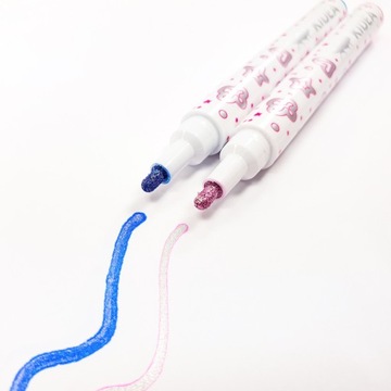 Magiczny marker PISAK z podwójną linią 2 szt Kidea