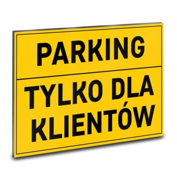 TABLICA PCV Uwaga BUDOWA Parking dla KLIENT WZORY