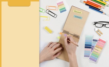 КНИЖНЫЕ МАРКЕРЫ ПОЛОСКИ ДЛЯ ЧТЕНИЯ ЦВЕТНЫЕ САМОКЛЕЯЩИЕСЯ СТРАНИЦЫ x 1400