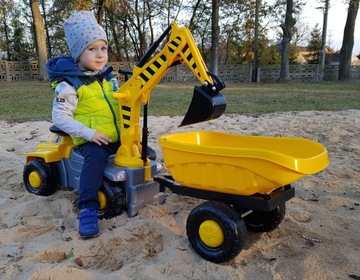 МЕГА БОЛЬШОЙ ЭКСКАВАТОР ЕЖДЗИК + ШЛЕМ + ЛОПАТА