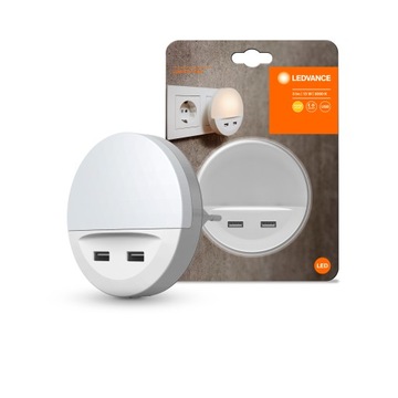 LAMPKA NOCNA DO GNIAZDKA ŁADOWARKA USB LEDVANCE
