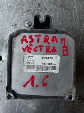 STEROWNIK SILNIKA 09364599 OPEL ASTRA VECTRA 1.6