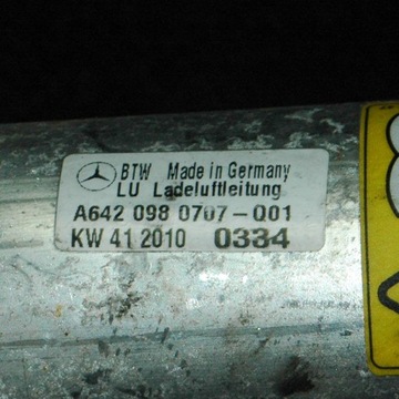 A6420980707 LEVÝ PŘÍVOD INTERCOOLER MERCEDES-BENZ E W211
