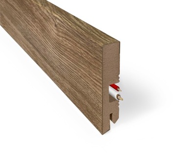 Плинтус МДФ СТИЛЬ 100см, темный дуб