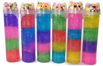 SLIME KOLOROWY GLUTEK MASA SENSORYCZNA ANTYSTRES
