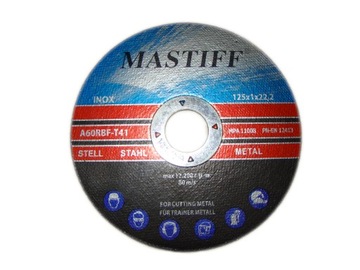 ДИСКИ РЕЖНЫЕ ПО МЕТАЛЛУ INOX 125 x 1,0 ММ 10 ШТ.