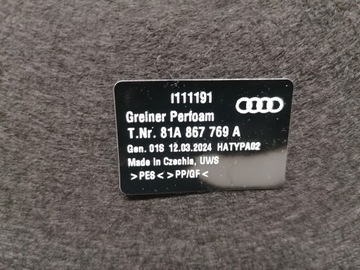 AUDI Q2 81A POLIČKA ZADNÍ KUFRU NOVÁ ORIGINÁLNÍ 16-23