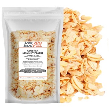 CZOSNEK SUSZONY PŁATKI 100g Naturalny w płatkach