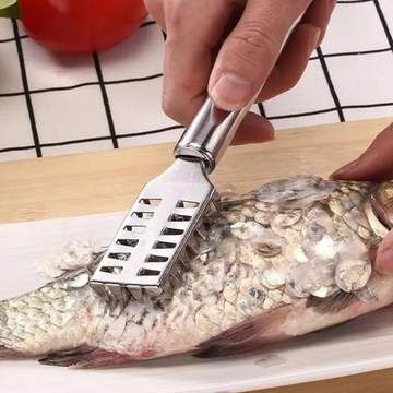 СКРЕБОК ДЛЯ РЫБЫ СКРЕБОК ДЛЯ ОЧИСТКИ РЫБНОЙ ЧУВЫ - МЕТАЛЛ ПРОЧНОГО КАЧЕСТВА