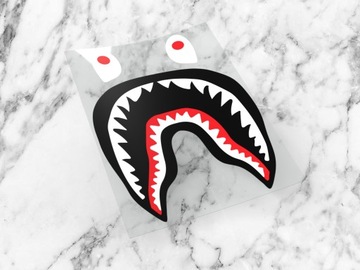Naklejka BAPE SHARK 6 x 4,5 cm bapeshark supreme