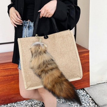 40cm ogon brelok do kluczy torebka wisiorek na klucze moda sztuczna