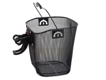 Duzy kosz rowerowy rączka metalowy koszyk do roweru click rama 6kg