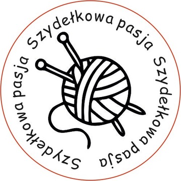 okrągła pieczątka hand made