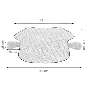 КОВРИК НА ОКНО АВТОМОБИЛЯ МАГНИТНЫЙ ПРОТИВООБЛЕЗНЫЙ СОЛНЦЕЗАЩИТНЫЙ КОЗЫРЕК