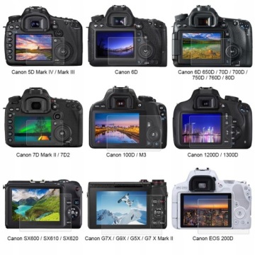 ЗАКАЛЕННОЕ СТЕКЛО ДЛЯ CANON POWERSHOT G7 X MARK 3 III M6 M50 M100 6D 7D G5X