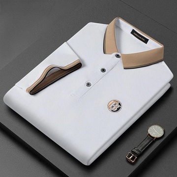 Korean Style Fashion Men's Polo T-shirt Short Slee