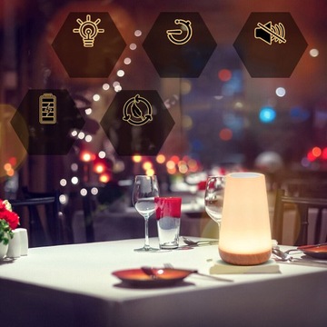 LAMPKA NOCNA DOTYKOWA Z PILOTEM, ŚCIEMNIANA, 13 KOLORÓW, PREZENT DLA DZIECI