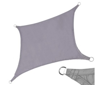 САДОВЫЙ ЗОНТ СОЛНЕЧНЫЙ ПАРУС 3Х4М СЕРЫЙ