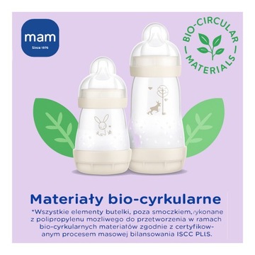 MAM Baby Butelka Antykolkowa Anti Colic 130 ml smoczek 0m Noworodek