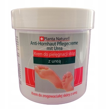 PLANTA NATURELL Krem do pielęgnacji stóp z UREĄ do zrogowaciałej skóry