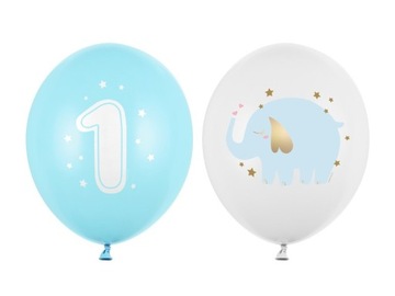 BALONY NA ROCZEK Błękitne 
