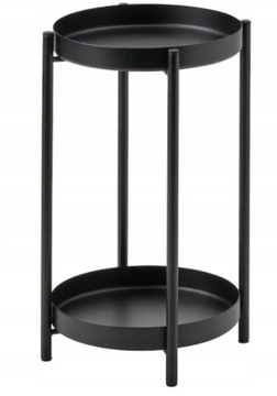 STOJAK KWIETNIK OLIVBLAD IKEA CZARNY METAL LOFT