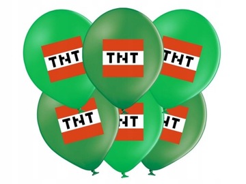Balony Piksele TNT 5 sztuk Urodziny