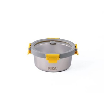POJEMNIK NA ŻYWNOŚĆ ZE STALI NIERDZEWNEJ I SZKŁA HARTOWANEGO PIKA 650 ml