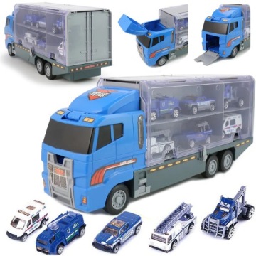 Nákladní auto Tir Autopřepravník Policie Transporter Auta pro dítě