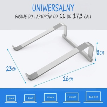 ЭРГОНОМИЧНАЯ АЛЮМИНИЕВАЯ ПОДСТАВКА ДЛЯ НОУТБУКА ДЕРЖАТЕЛЬ СТОЛИКА