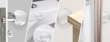 РУЧКА ДВЕРНАЯ САМОКЛЕЯЩАЯСЯ НАСТЕННАЯ 55 мм