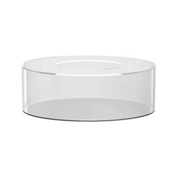 Akrylowa patera na ciasto 15 cm x 10 cm z pokrywką
