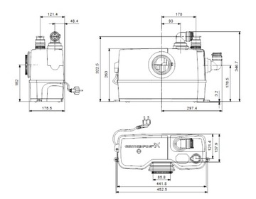 GRUNDFOS Измельчитель SOLOLIFT 2 WC-1 48ч