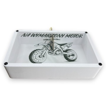 Копилка с графикой, большой контейнер в подарок для мотокросса