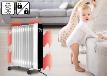 ЭЛЕКТРИЧЕСКИЙ МАСЛОНАГРЕВАТЕЛЬ 2500 Вт WIFI ТЕРМОСТАТ