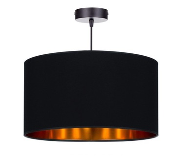 LAMPA WISZĄCA SUFITOWA ŻYRANDOL CZARNO - ZŁOTY LED