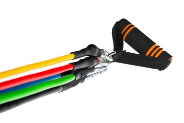 Набор реабилитационных тренировочных эспандеров 11 в 1.