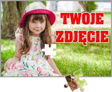 FOTO PUZZLE Z TWOIM WŁASNYM ZDJĘCIEM NADRUKIEM GRAFIKĄ FOTOPUZZLE PREZENT