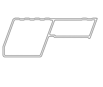 Односторонняя четырехступенчатая алюминиевая лестница ALTREX