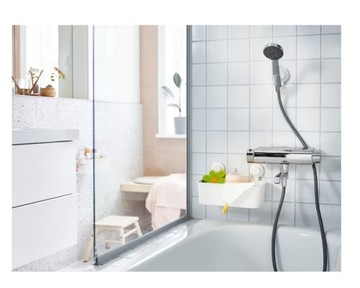 Корзина ИКЕА ТИСКЕН Полка-корзина на присосках