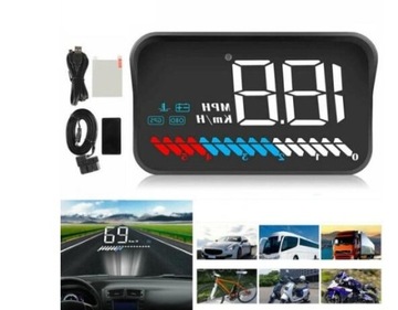 WYŚWIETLACZ SAMOCHODOWY HUD M7 OBD2 GPS NA SZYBĘ