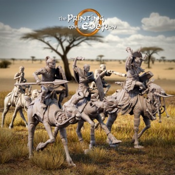 Tribal Camel Riders x5 The Printing Goes Ever On