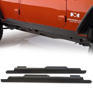 JEEP WRANGLER JK 4 DRZWI PANELE OCHRONNE PROGU KOMPLET 2 SZTUKI