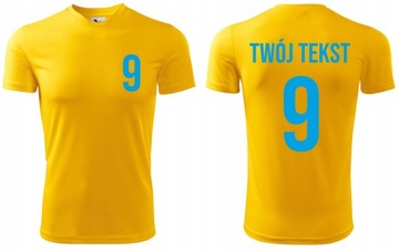 Koszulka piłkarska sportowa z nadrukiem personalizacja własny napis numer M