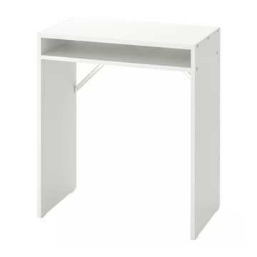 IKEA TORALD письмовий стіл з полицею білі 65x40 см