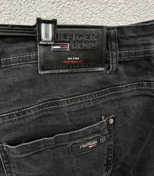 Tommy Hilfiger Denim ciemne spodnie jeansowe 46