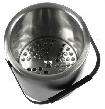 Ведро-холодильник KonigHoffer LUGO 1,3 л + щипцы, МАТ ЧЕРНЫЙ